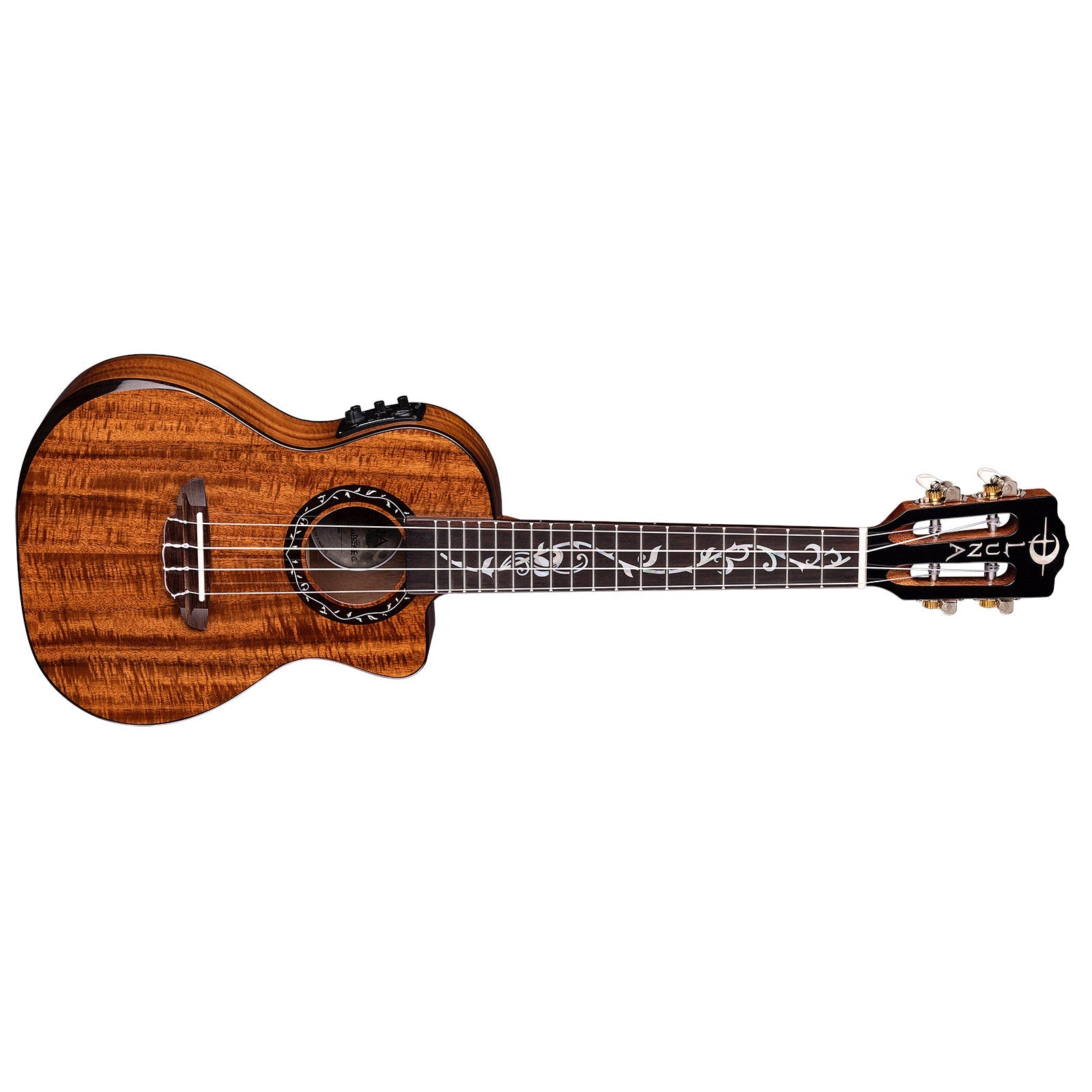 Luna UKE VINEYARD KOA C Uke Vineyard Koa Bevel Concert Ukulele w/ Preamp