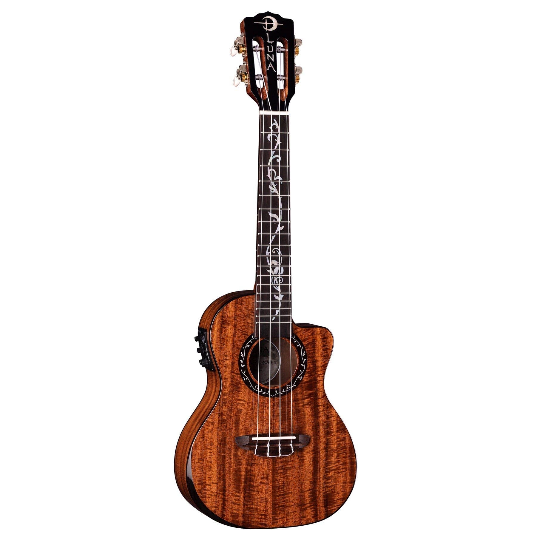 Luna UKE VINEYARD KOA C Uke Vineyard Koa Bevel Concert Ukulele w/ Preamp