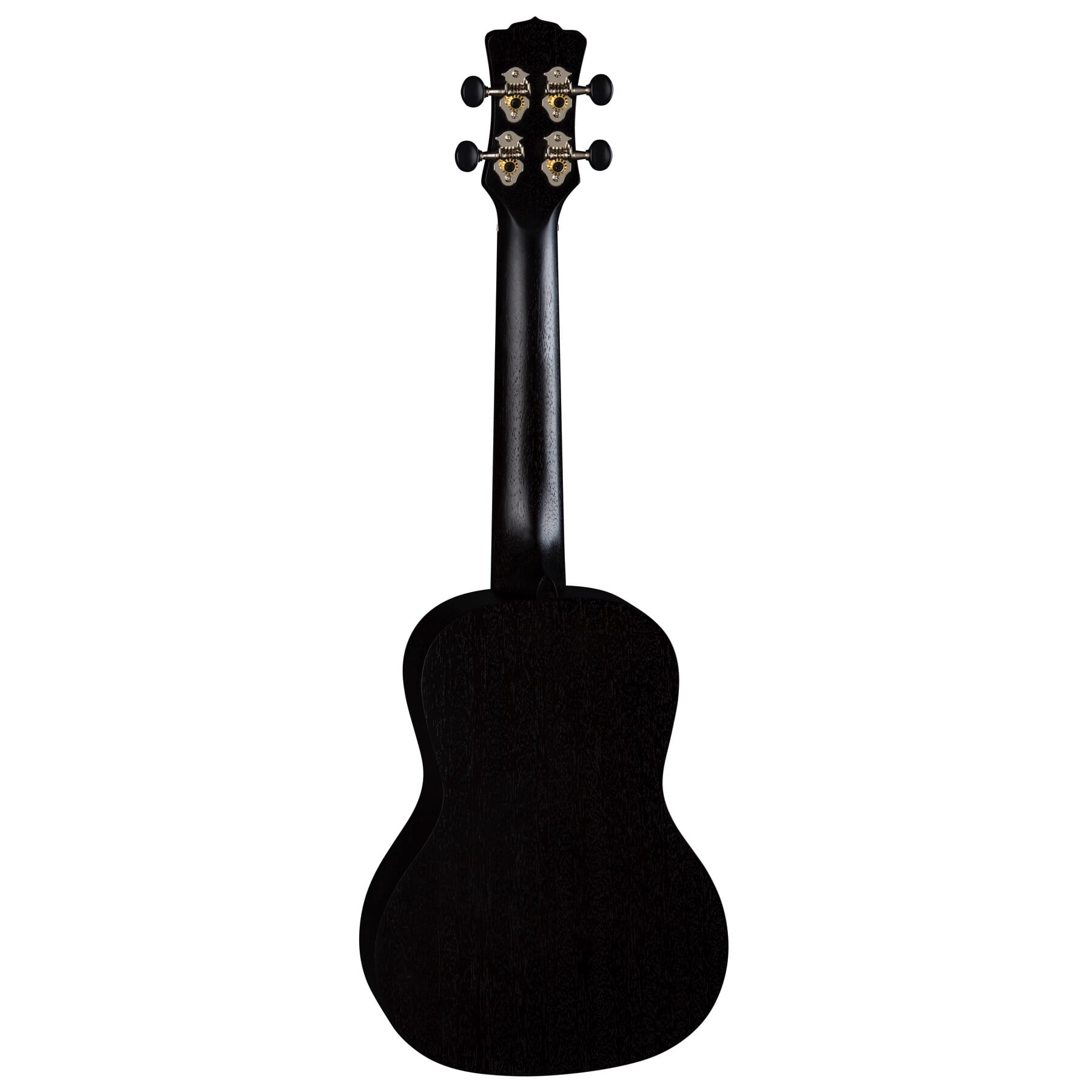 Luna UKE VMC BKS Uke Vintage Mahogany Concert Ukulele, Black Satin