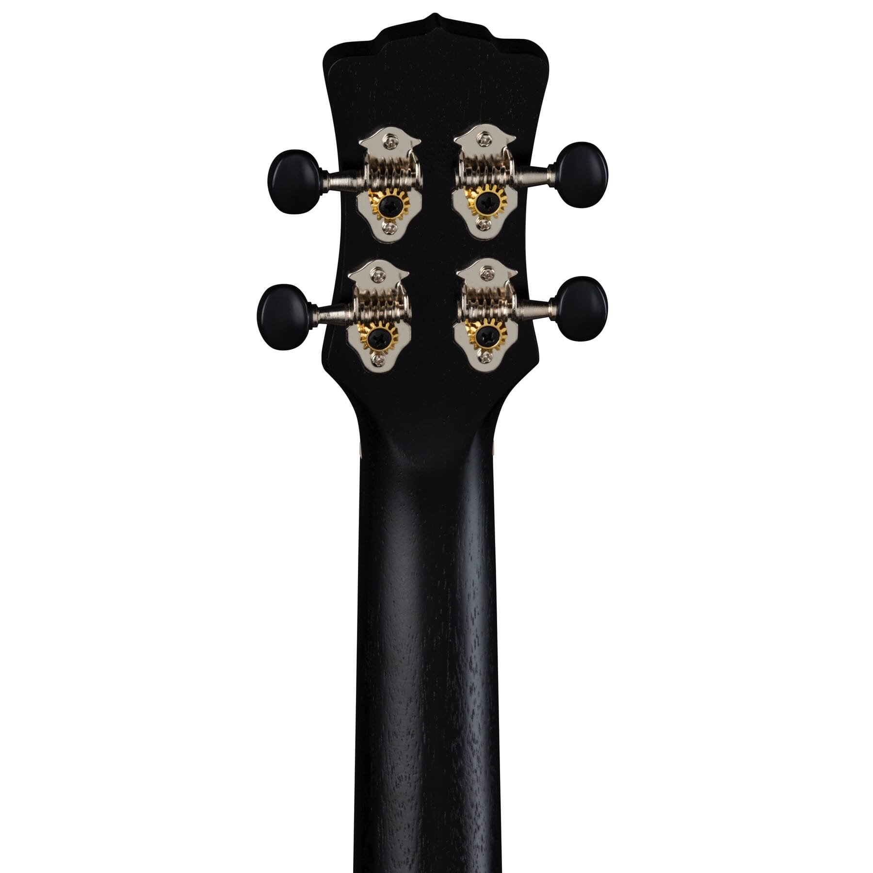 Luna UKE VMC BKS Uke Vintage Mahogany Concert Ukulele, Black Satin