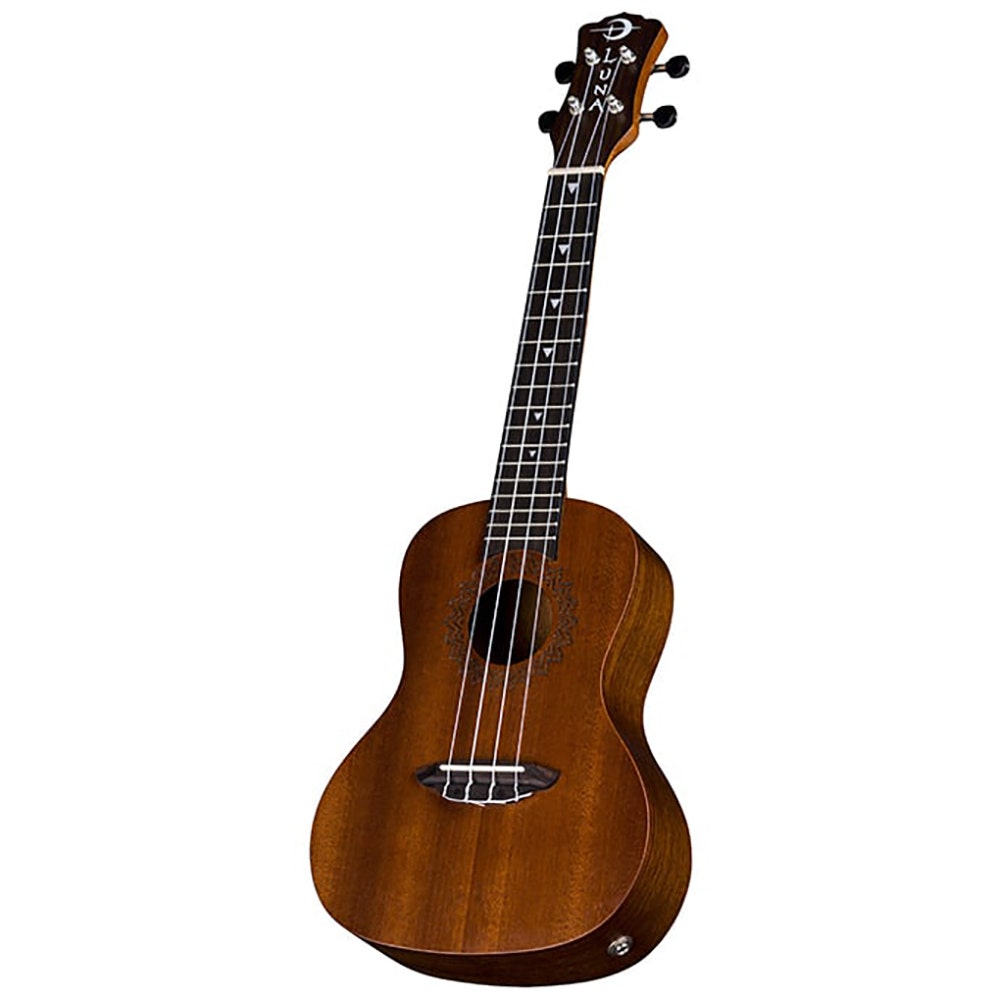 Luna UKE VMC EL Vintage Mahogany Ukulele with Preamp - Concert