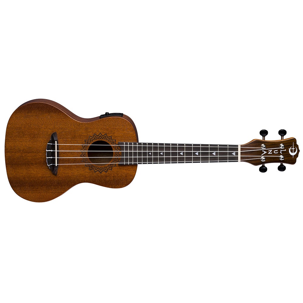 Luna UKE VMC EL Vintage Mahogany Ukulele with Preamp - Concert