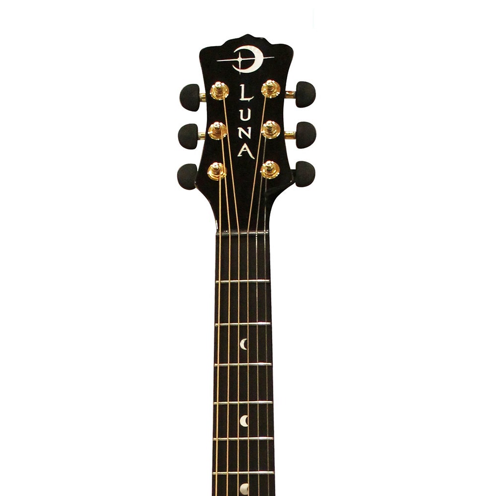 Luna ART NOUVEAU Vista Eagle Grand Auditorium Acoustic-Electric Guitar with Hard Case