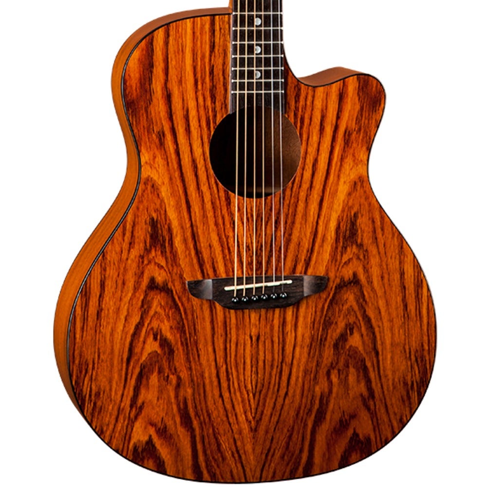 Luna Gypsy Series Bubinga Top Grand Concert Student Acoustic Guitar