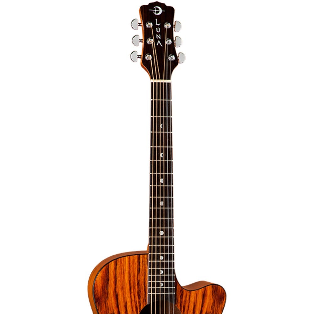 Luna Gypsy Series Bubinga Top Grand Concert Student Acoustic Guitar