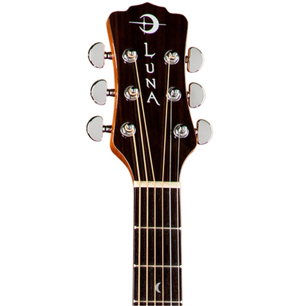 Luna Gypsy Series Bubinga Top Grand Concert Student Acoustic Guitar