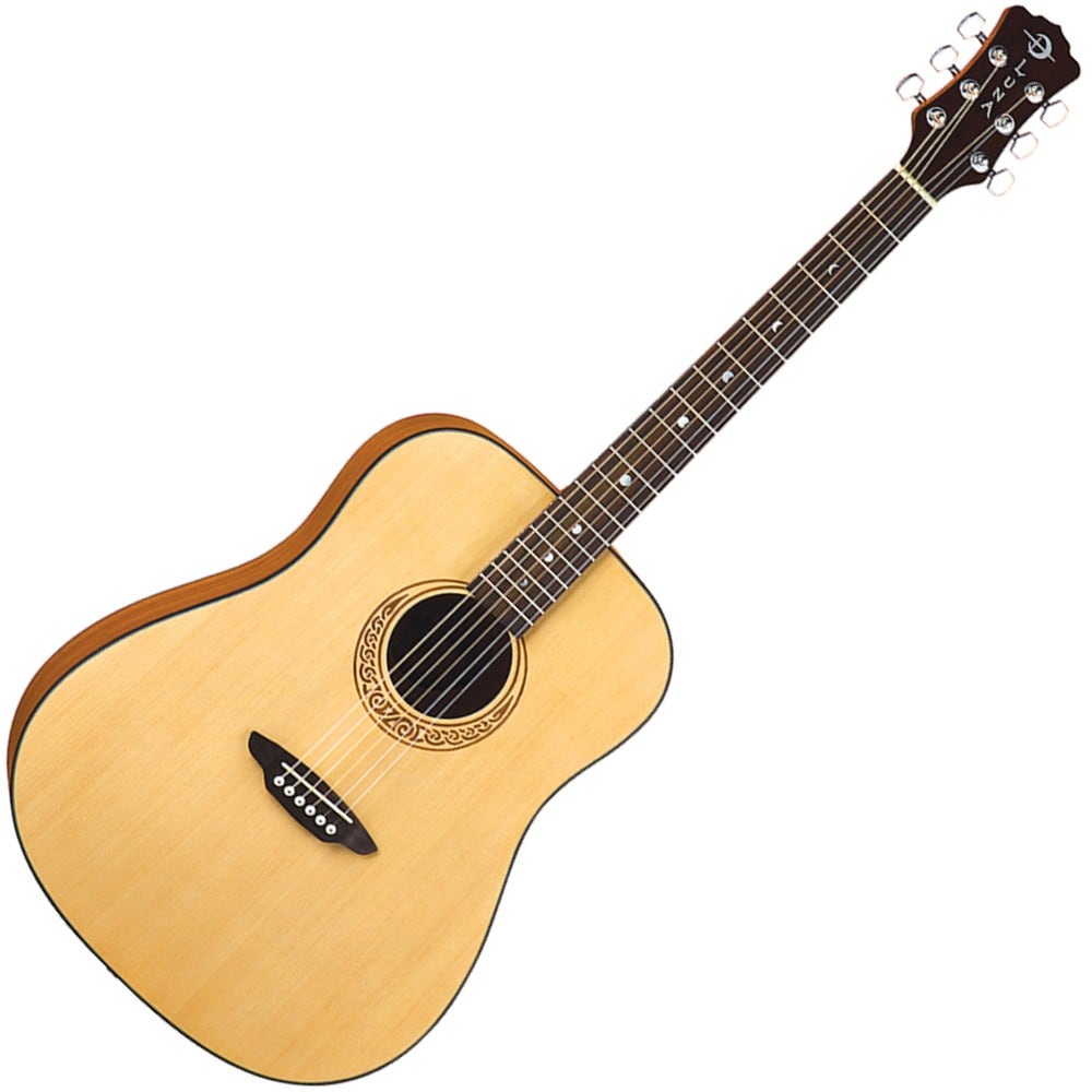 Luna Gypsy Series Muse Dreadnought Spruce Top Acoustic Guitar with Hardshell Case