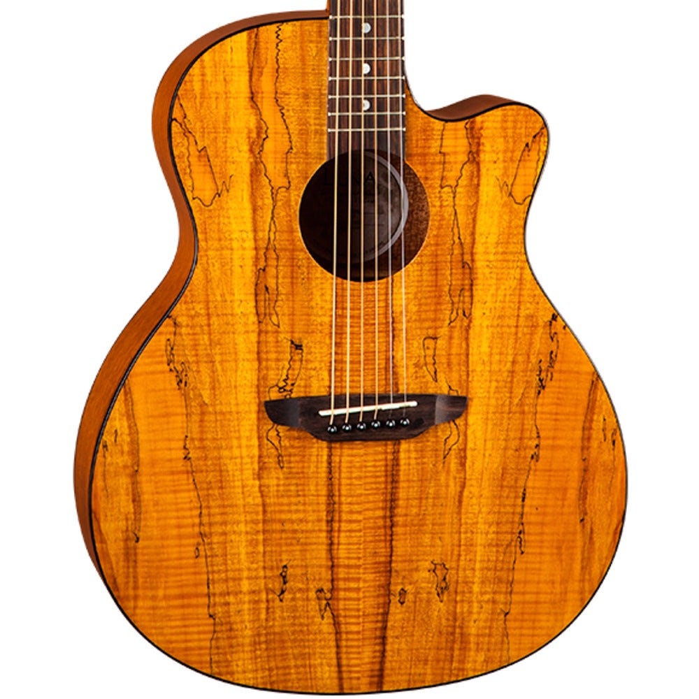 Luna Gypsy Series Spalt Laminate Topped Grand Concert Acoustic Guitar