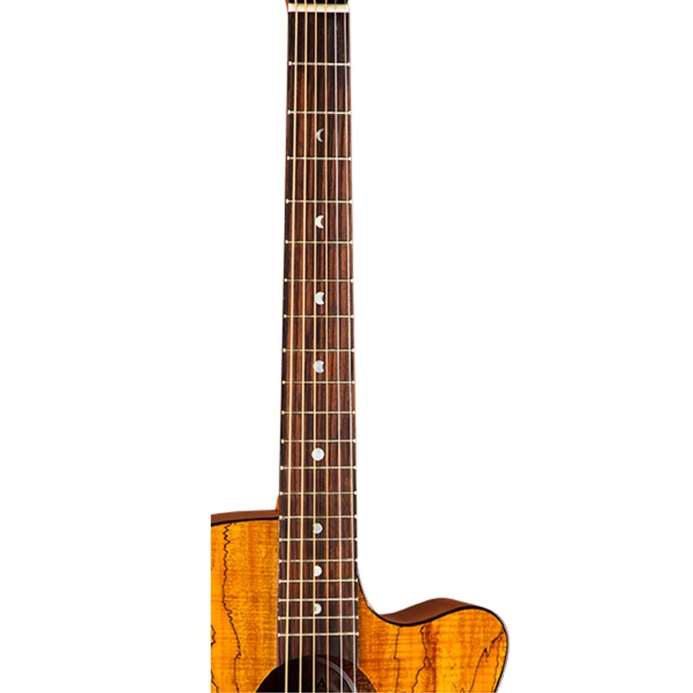 Luna Gypsy Series Spalt Laminate Topped Grand Concert Acoustic Guitar