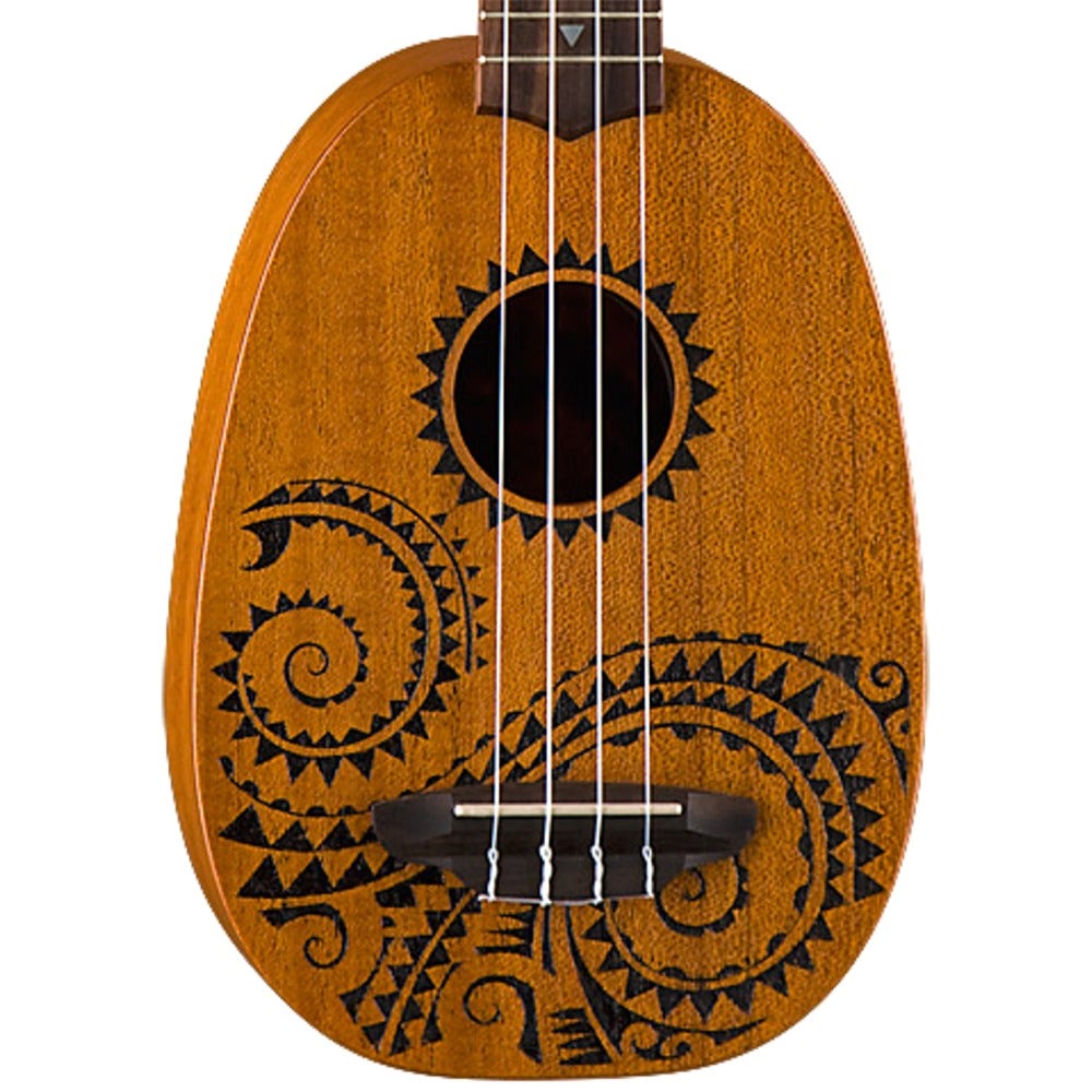 Luna UKE TATTOO Soprano Pineapple Ukulele & Gig Bag