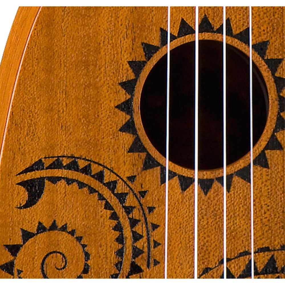 Luna UKE TATTOO Soprano Pineapple Ukulele & Gig Bag