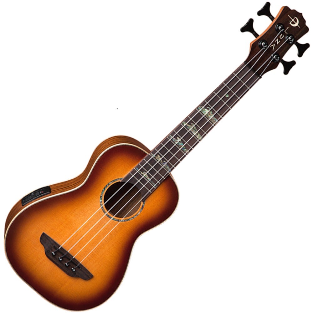 Luna High Tide Spruce Top Acoustic Bass Ukulele Satin Sunburst Finish with Gig Bag