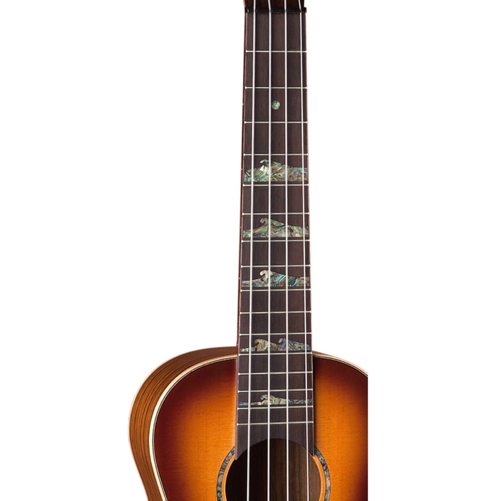 Luna High Tide Spruce Top Acoustic Bass Ukulele Satin Sunburst Finish with Gig Bag
