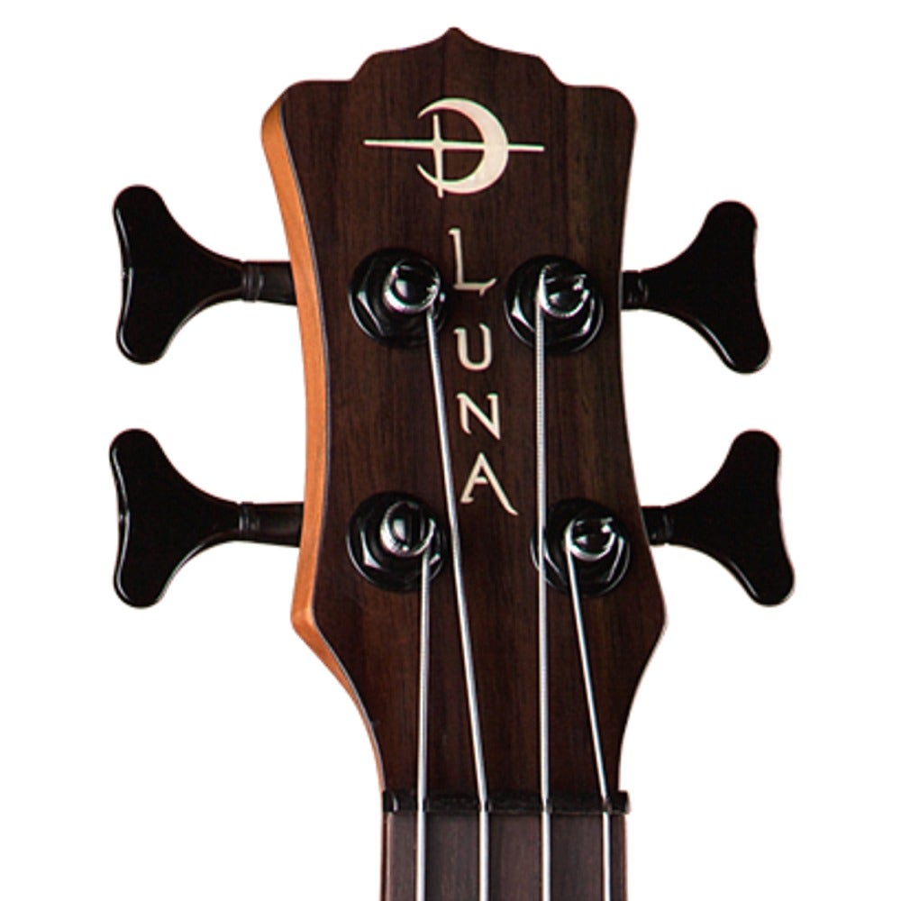Luna High Tide Spruce Top Acoustic Bass Ukulele Satin Sunburst Finish with Gig Bag