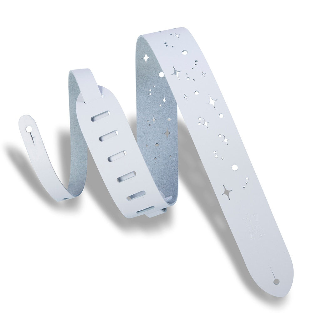 Levy's Leathers M12GSC-WHT Classics Series Galaxy Punch Out Guitar Strap