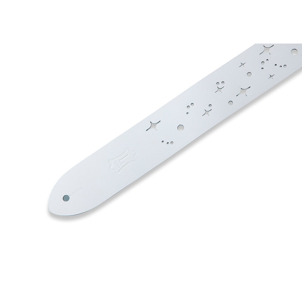 Levy's Leathers M12GSC-WHT Classics Series Galaxy Punch Out Guitar Strap