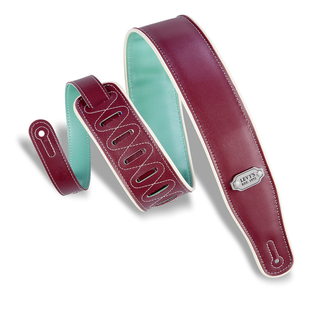 Levy's Leathers M26VCP-BRG-SEA Rebel Series Reversible Vinyl Guitar Strap