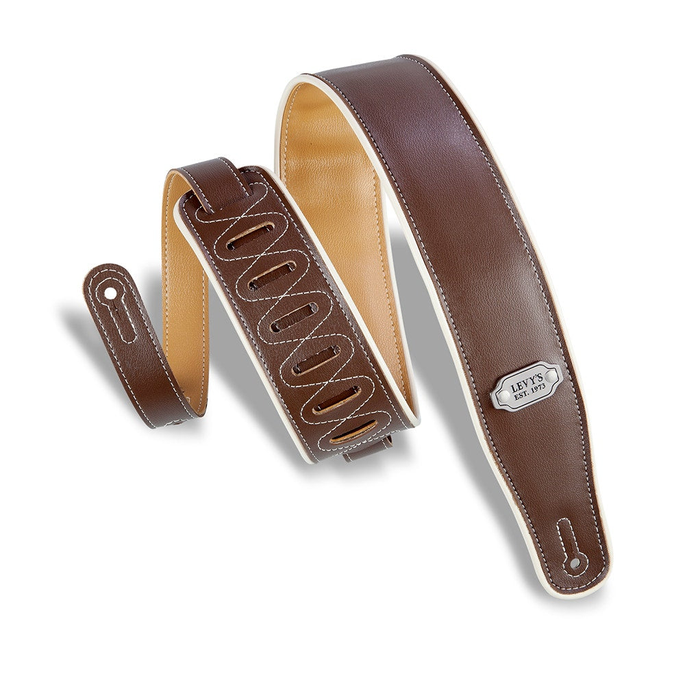 Levy's Leathers M26VCP-BRN-MUS Rebel Series Reversible Vinyl Guitar Strap