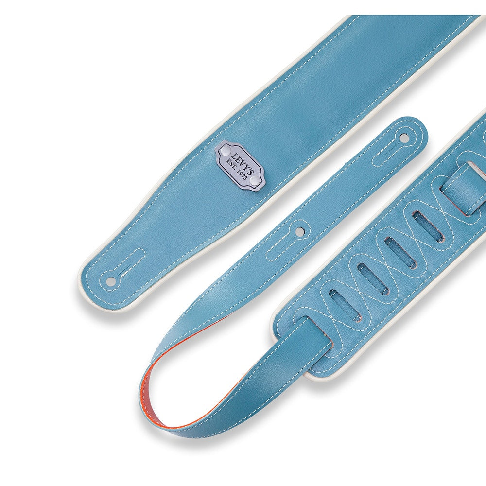 Levy's Leathers M26VCP-ORG-TEL Rebel Series Reversible Vinyl Guitar Strap