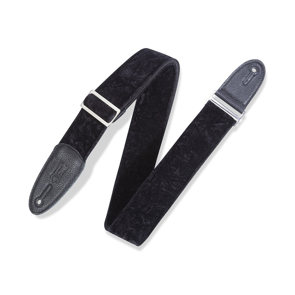 Levy's Leathers M7VC-BLK Textures Series Velvet Guitar Strap