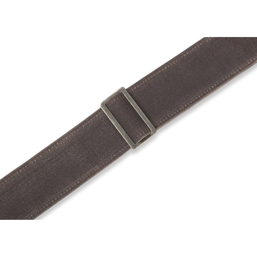 Levy's Leathers M7WC-BRN Textures Series Traveler’ Waxed Canvas Guitar Strap