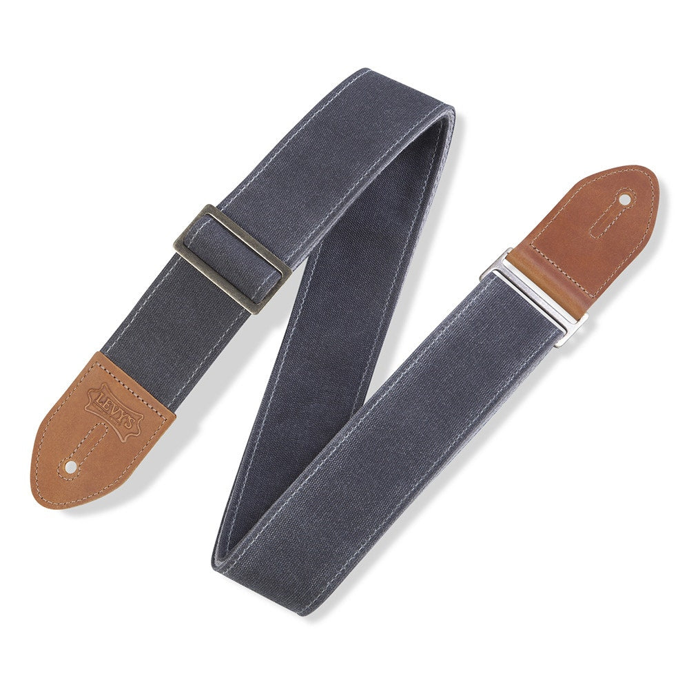 Levy's Leathers M7WC-GRY Textures Series Traveler’ Waxed Canvas Guitar Strap