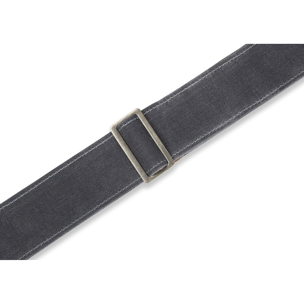 Levy's Leathers M7WC-GRY Textures Series Traveler’ Waxed Canvas Guitar Strap