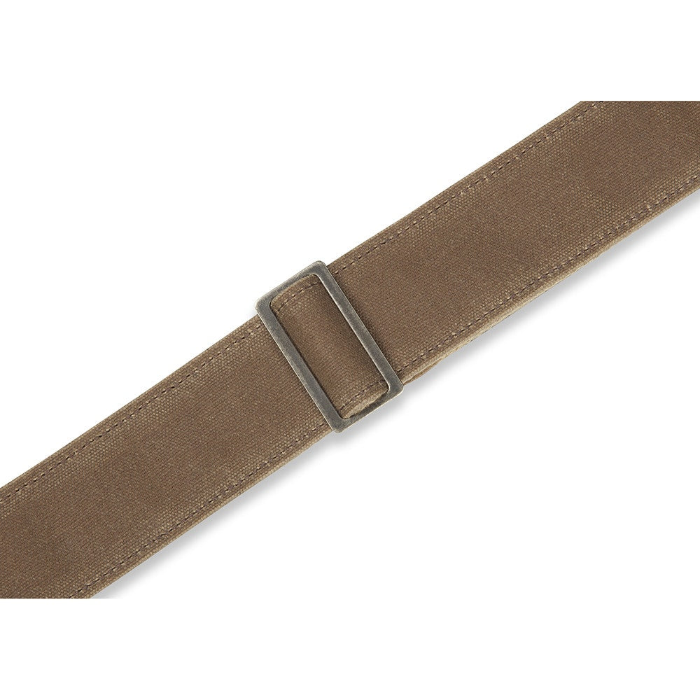 Levy's Leathers M7WC-TAN Textures Series Traveler’ Waxed Canvas Guitar Strap