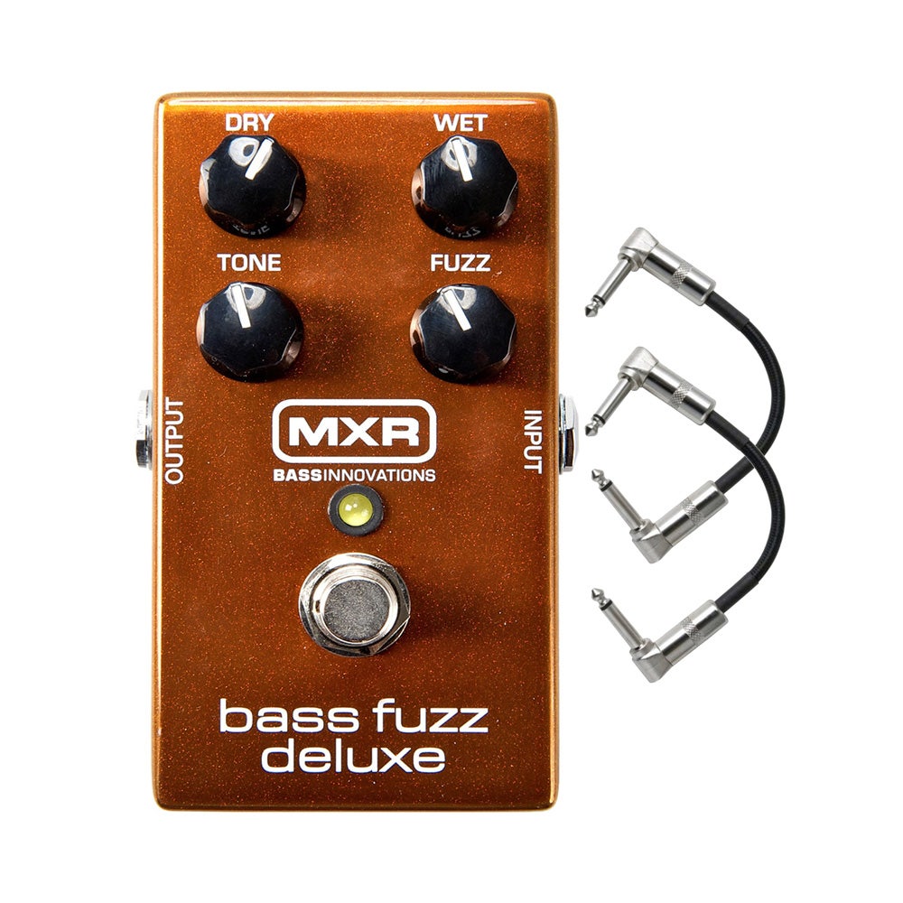 MXR M84 Deluxe Bass Fuzz Effects Pedal with Patch Cables