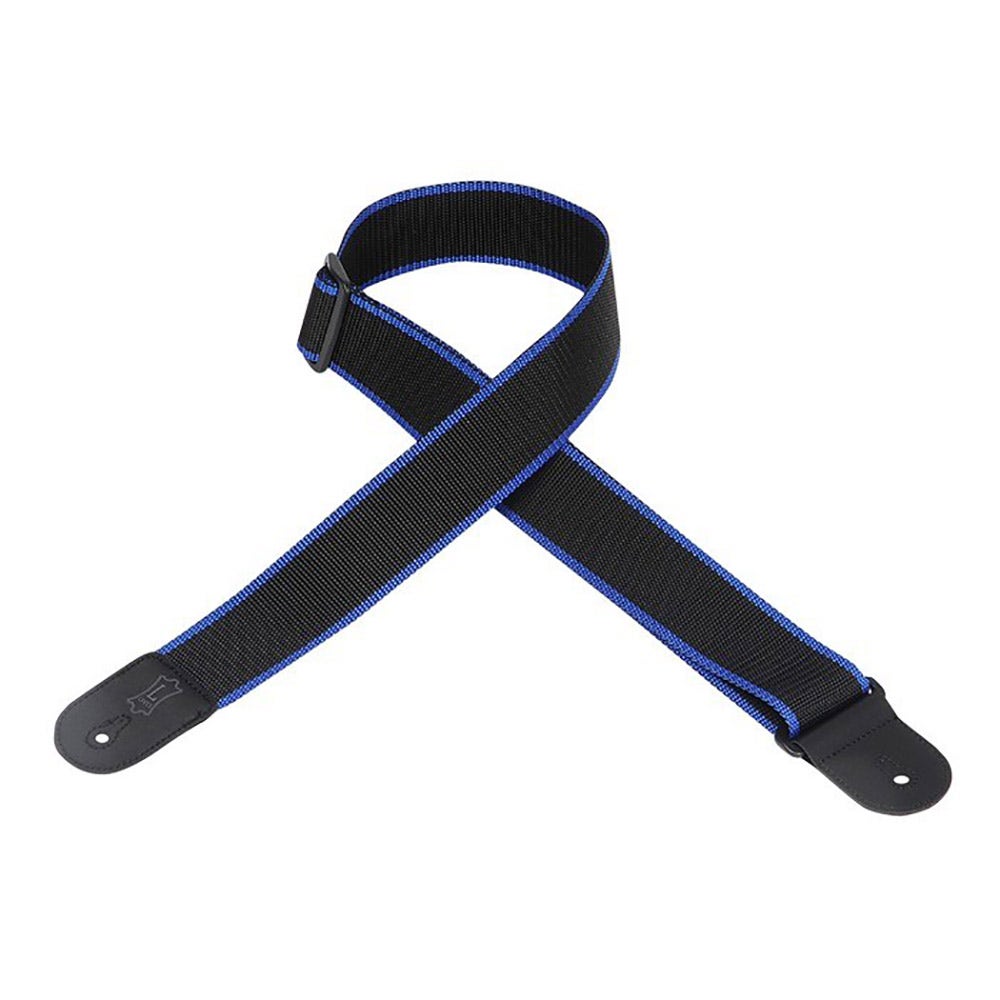 Levy's M8POLY 2" Polypropylene Guitar Strap - Black/Blue