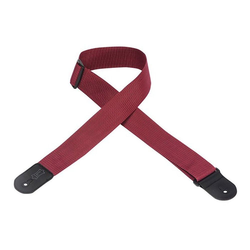 Levy's M8POLY 2" Polypropylene Guitar Strap - Burgundy