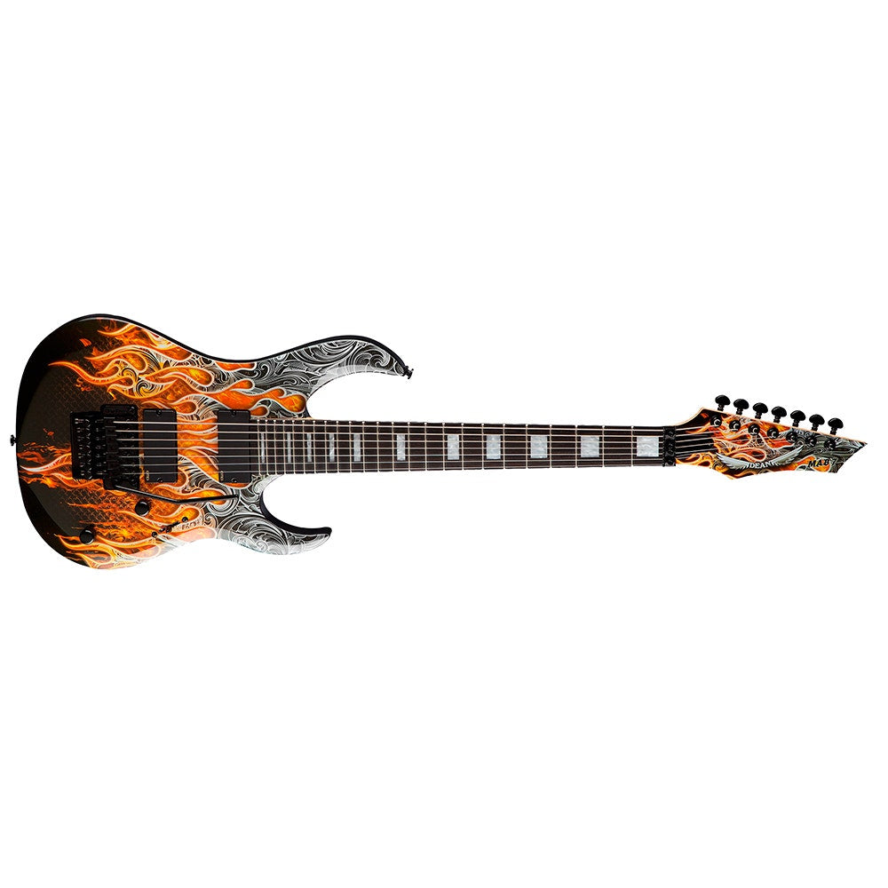 Dean Guitars Michael Angelo Batio Signature Series MAB7 7-String Electric Guitar (Warrior Custom Graphic)