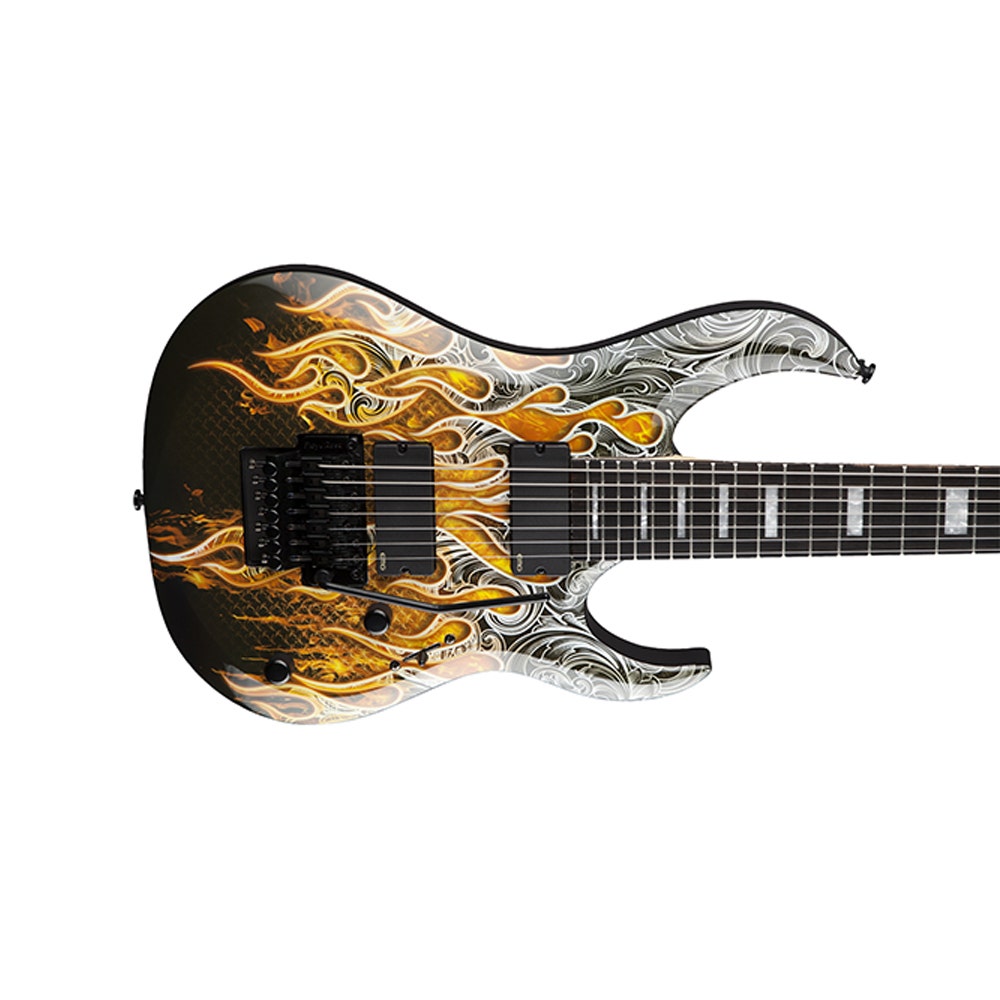 Dean Guitars Michael Angelo Batio Signature Series MAB7 7-String Electric Guitar (Warrior Custom Graphic)