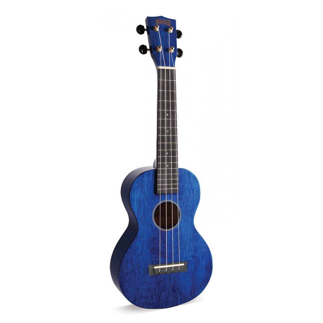 Mahalo MH2TBU Hano Series Concert Uke Ukulele w/ Gig Bag, Transparent Blue