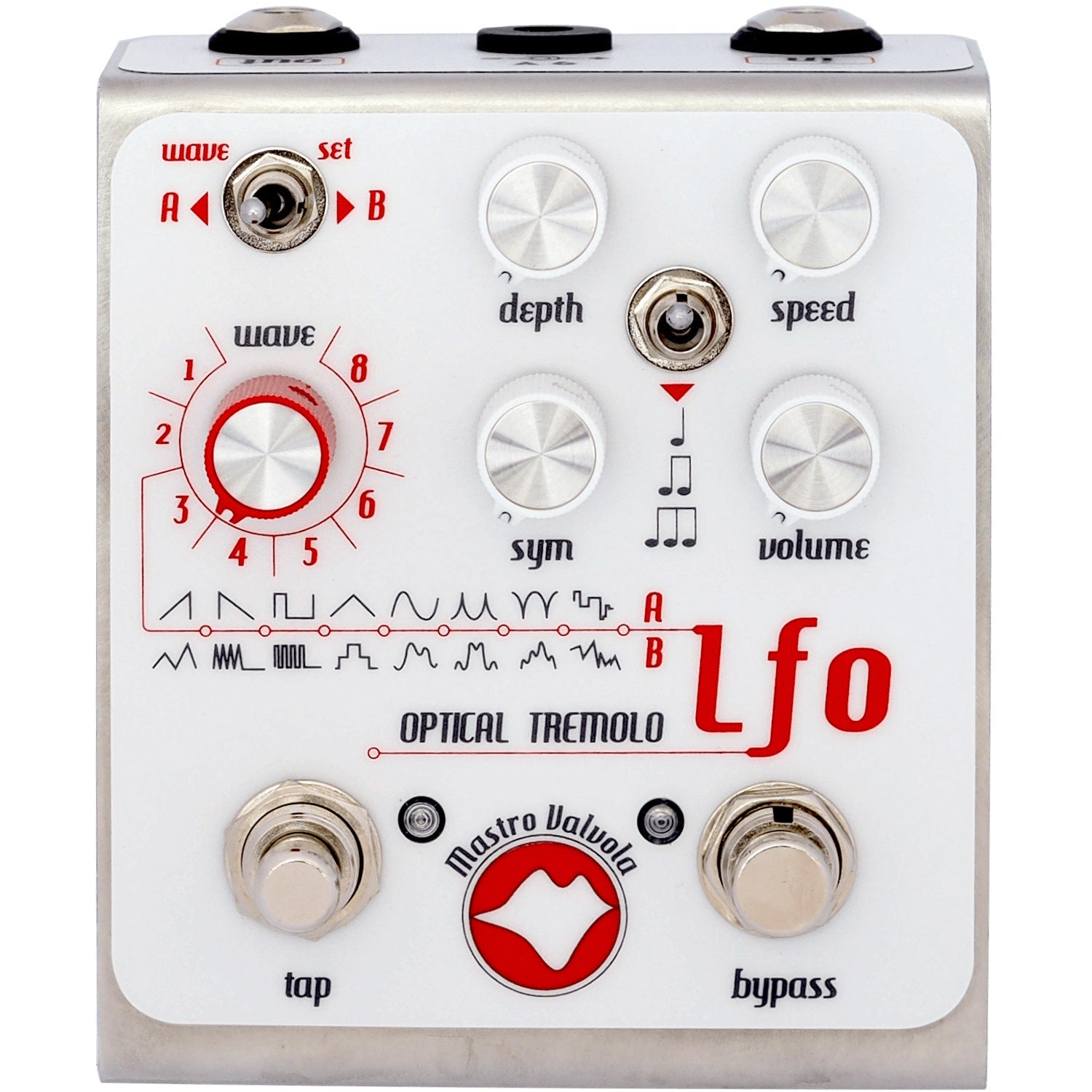 Mastro Valvola LFO Optical Tremolo Pedal for Guitar, Bass, or Keys