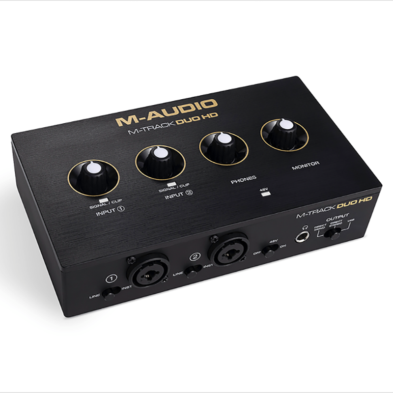 M-Audio M-Track Duo HD 2-In / 2-Out USB-C Audio Interface with 2 Combo Inputs