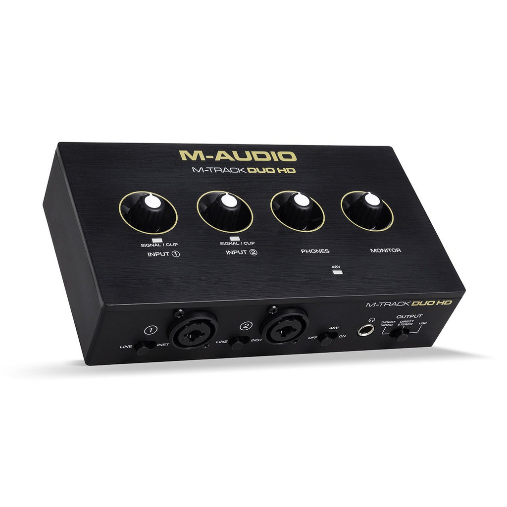 M-Audio M-Track Duo HD 2-In / 2-Out USB-C Audio Interface with 2 Combo Inputs