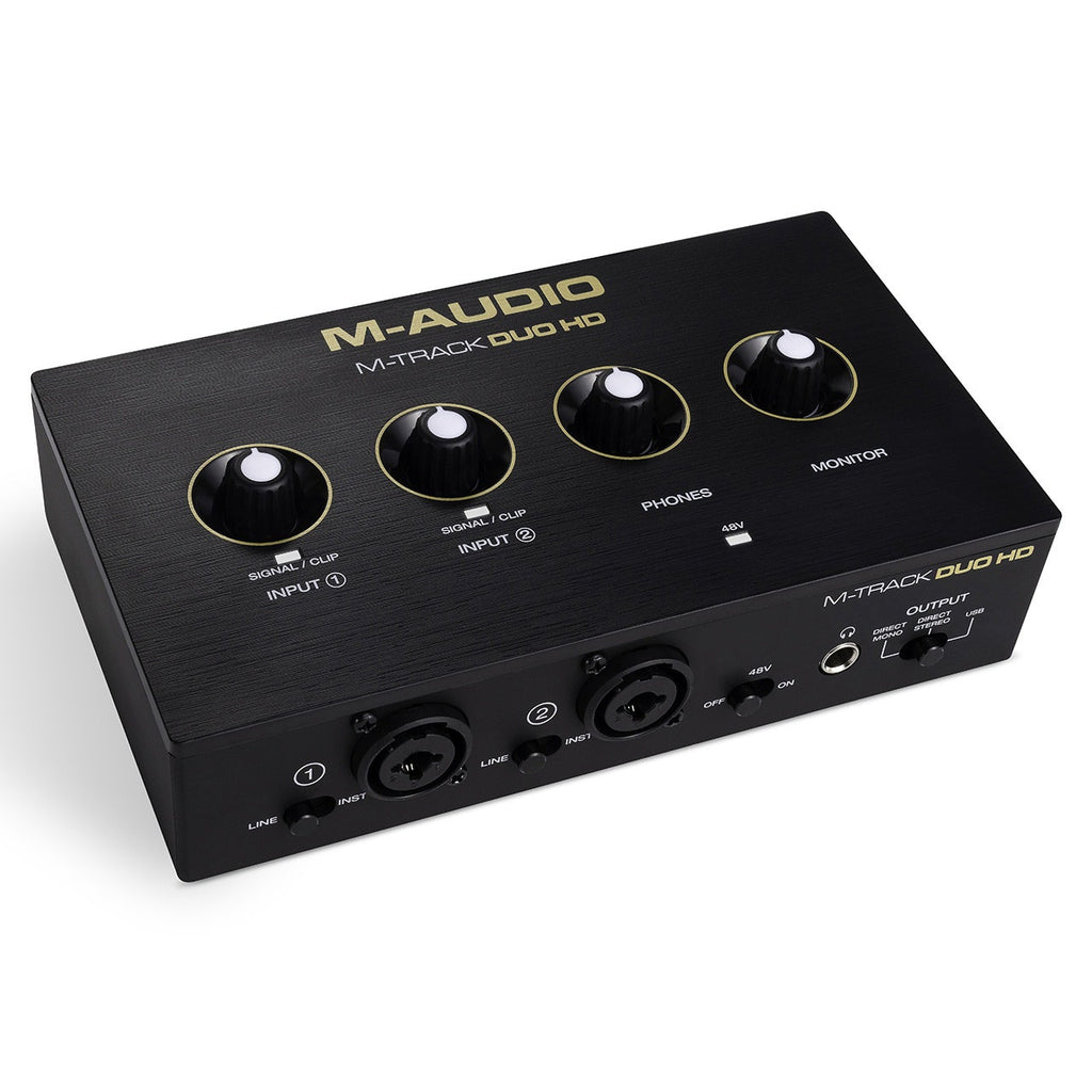 M-Audio M-Track Duo HD 2-In / 2-Out USB-C Audio Interface with 2 Combo Inputs