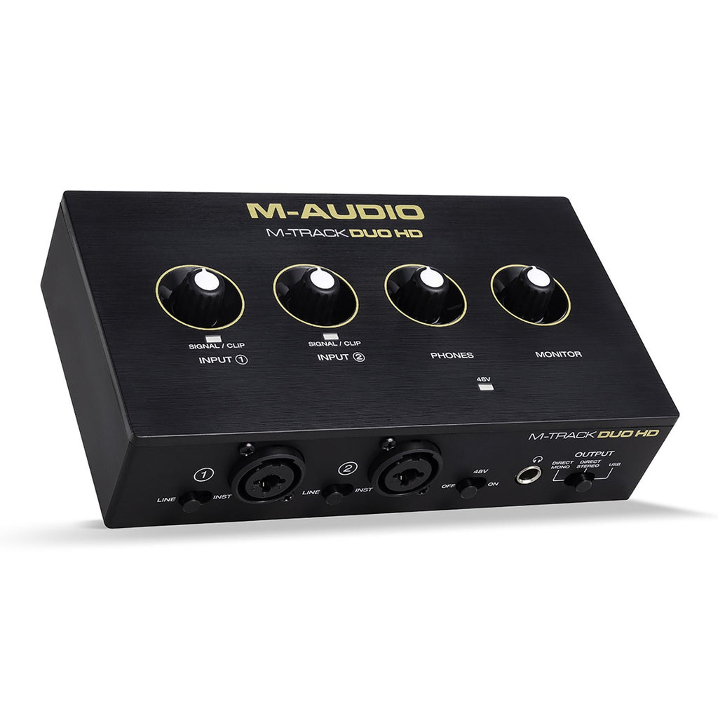M-Audio M-Track Duo HD USB-C Audio Interface & HDH41 Monitoring Headphones Producer Pack