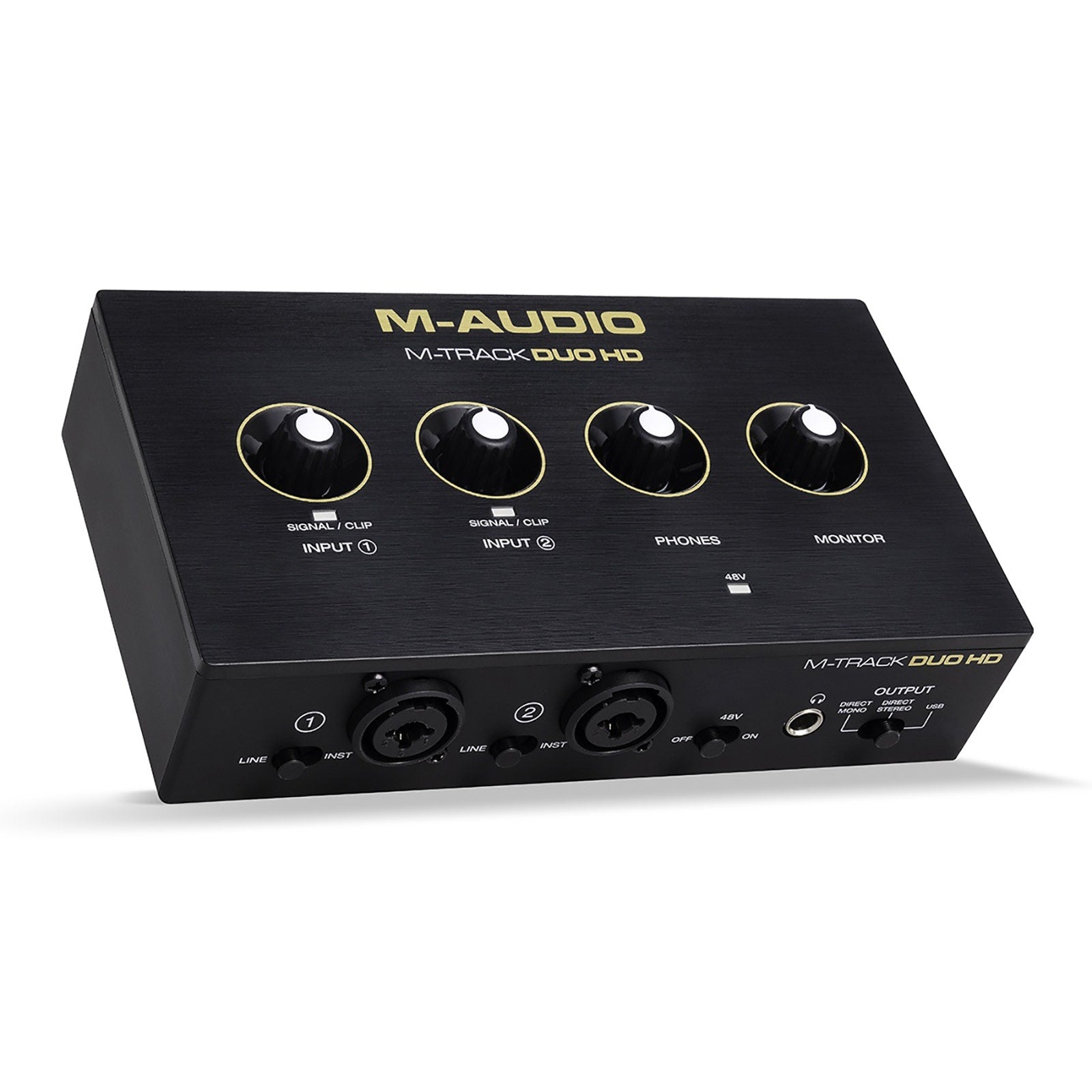 M-Audio M-Track Duo HD USB-C Audio Interface & HDH41 Monitoring Headphones Producer Pack
