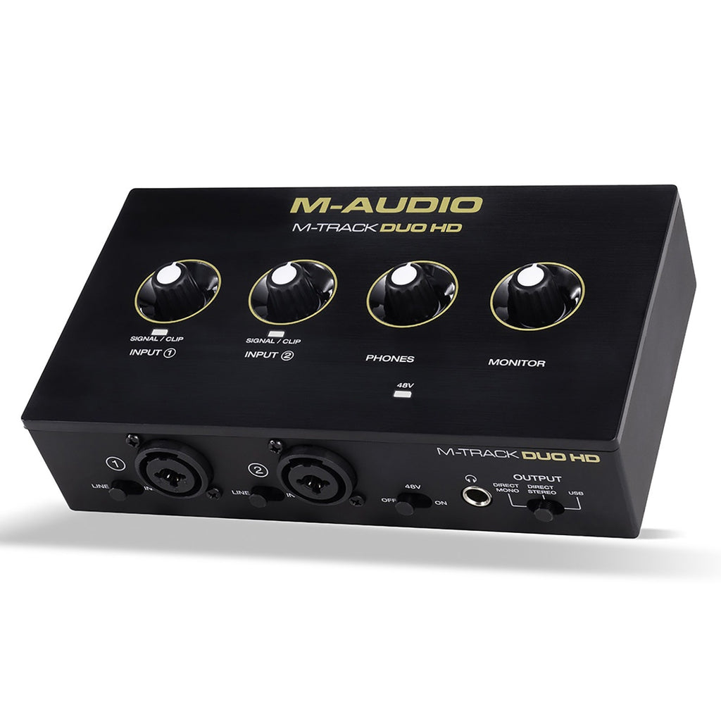 M-Audio M-Track Duo HD USB-C Audio Interface & HDH41 Monitoring Headphones Producer Pack