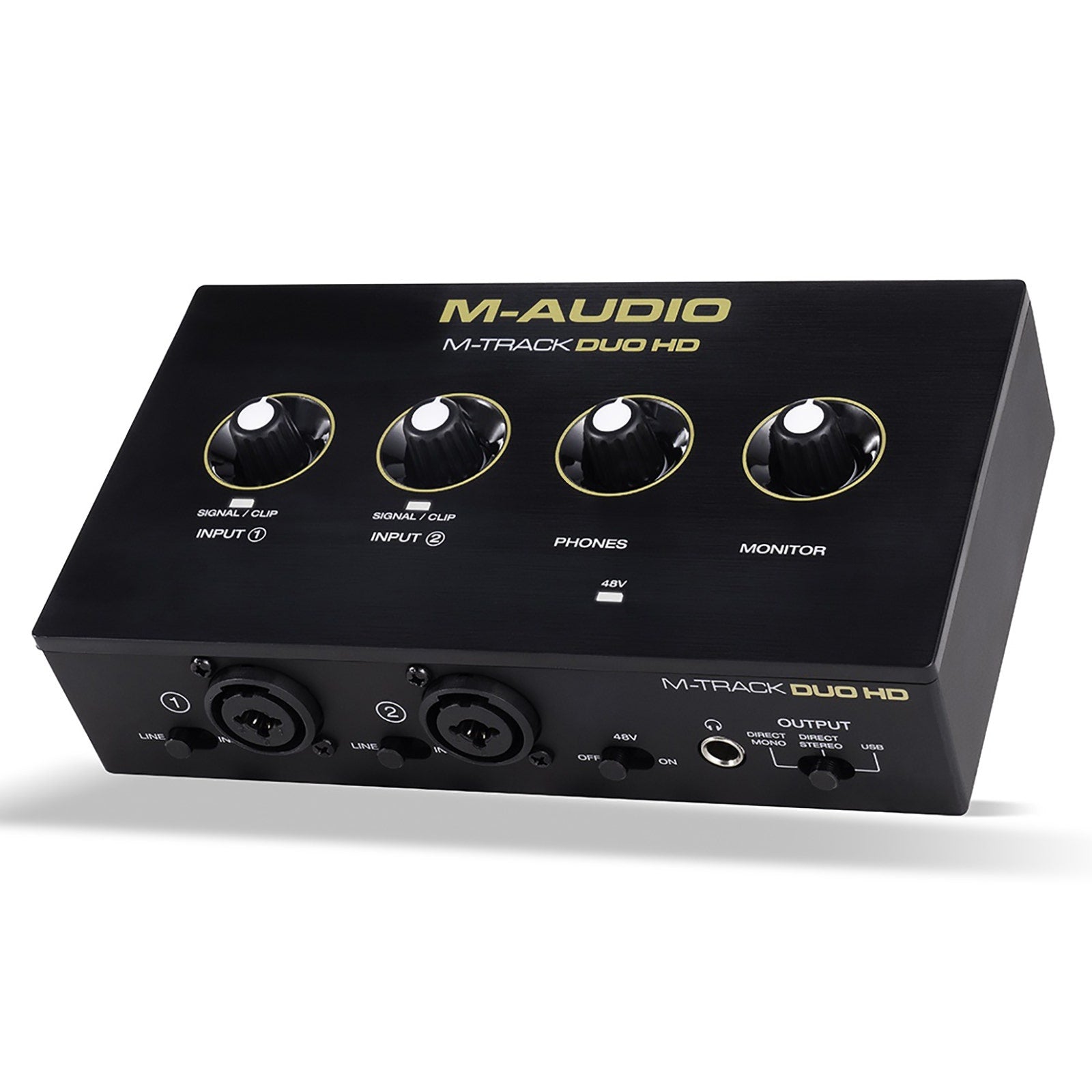 M-Audio M-Track Duo HD USB-C Audio Interface & HDH41 Monitoring Headphones Producer Pack