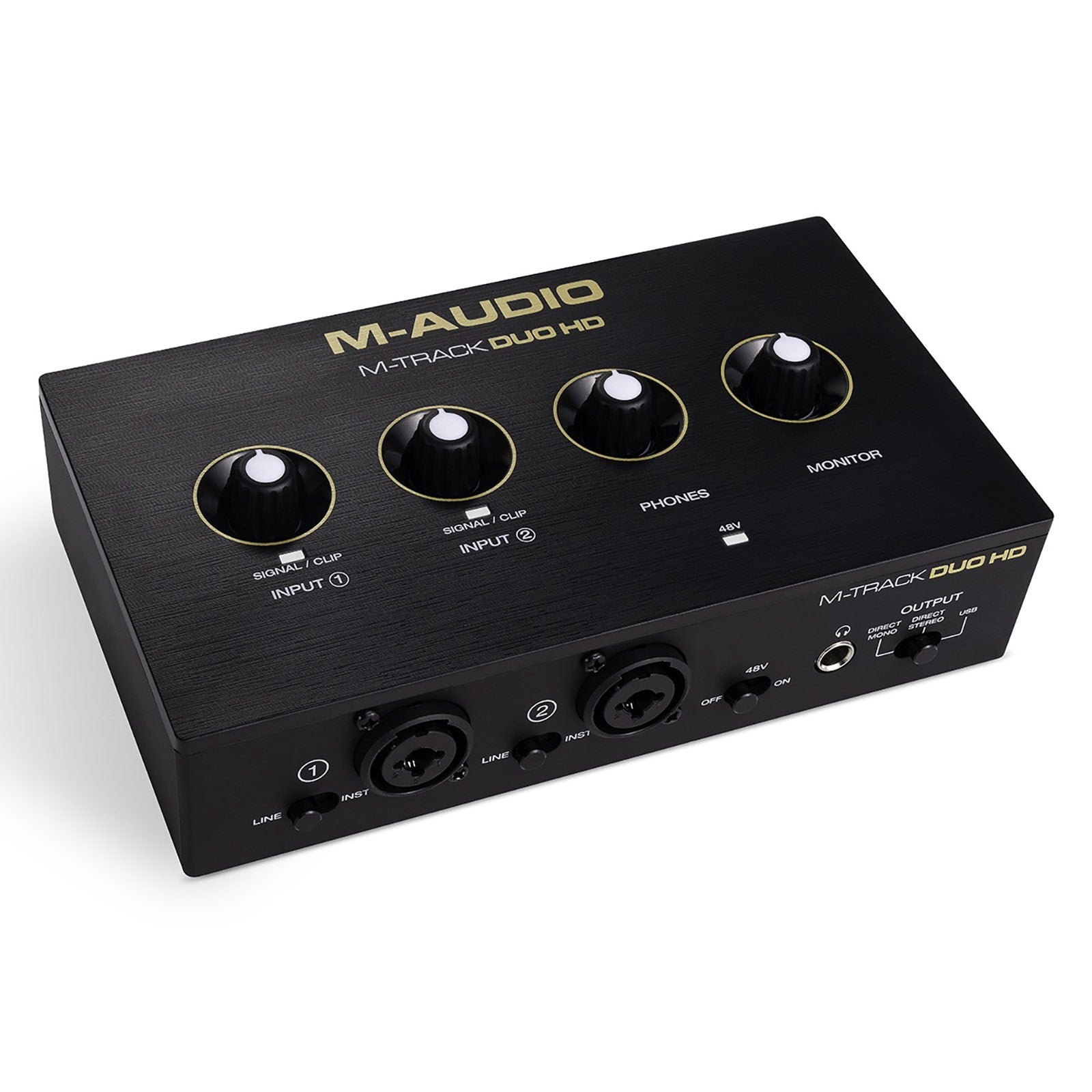 M-Audio M-Track Duo HD USB-C Audio Interface & HDH41 Monitoring Headphones Producer Pack