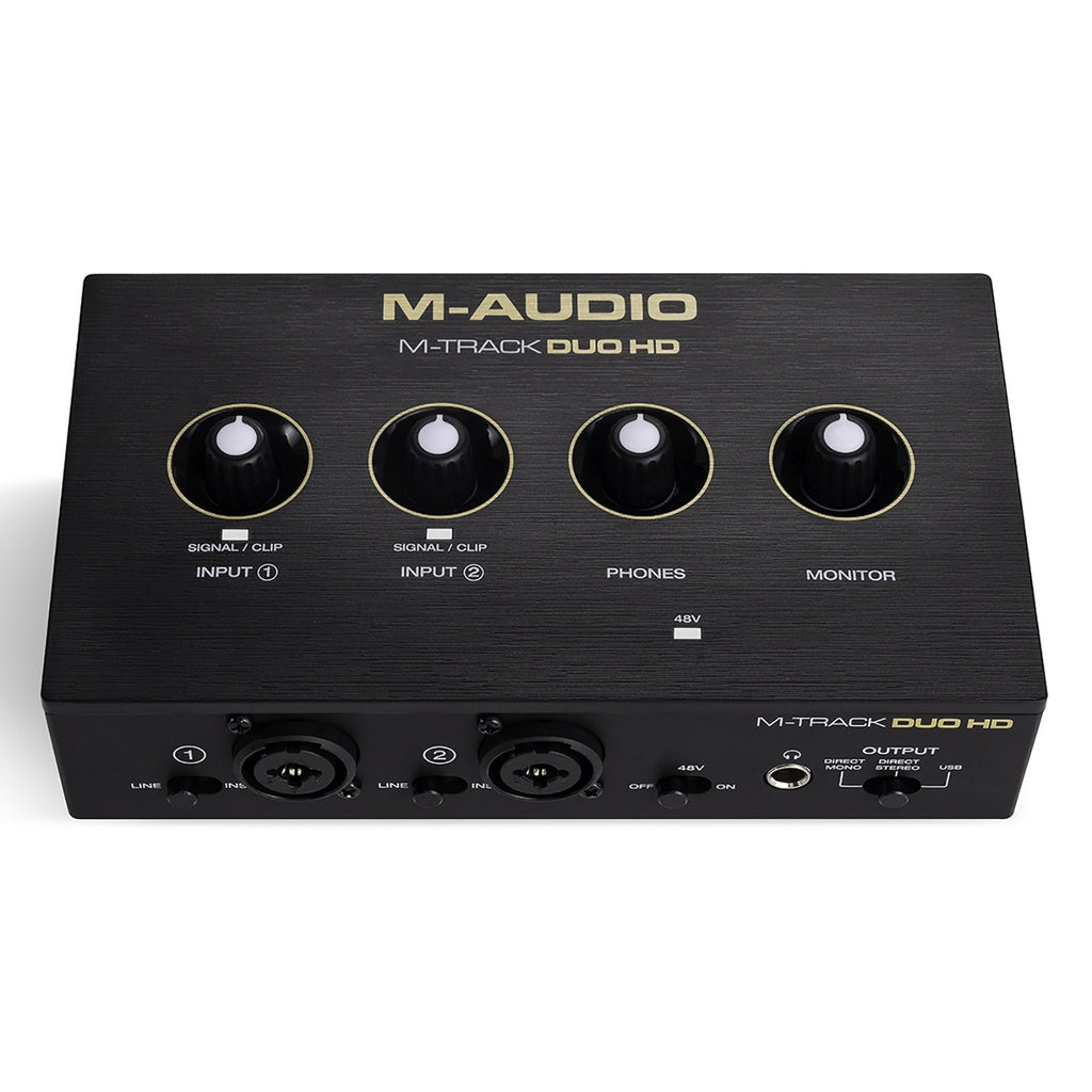 M-Audio M-Track Duo HD USB-C Audio Interface & HDH41 Monitoring Headphones Producer Pack