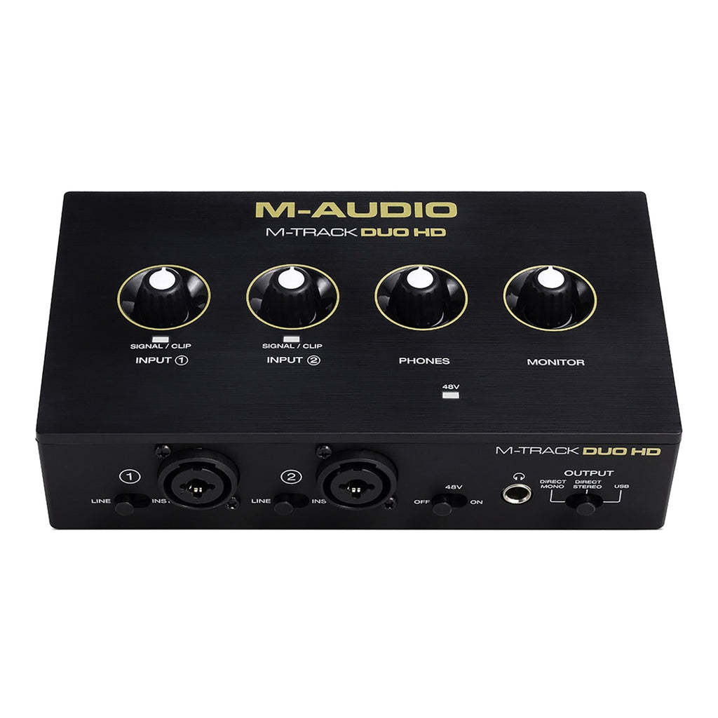 M-Audio M-Track Duo HD USB-C Audio Interface & HDH41 Monitoring Headphones Producer Pack