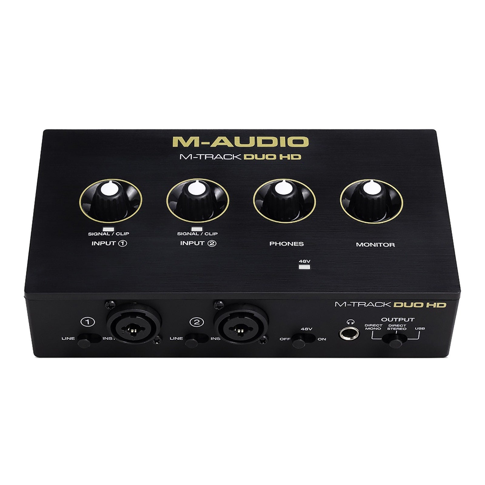 M-Audio M-Track Duo HD USB-C Audio Interface & HDH41 Monitoring Headphones Producer Pack