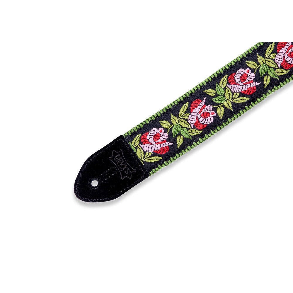 Levy's Leathers MC8JQ-003 Print Series Rosa – Pink Guitar Strap