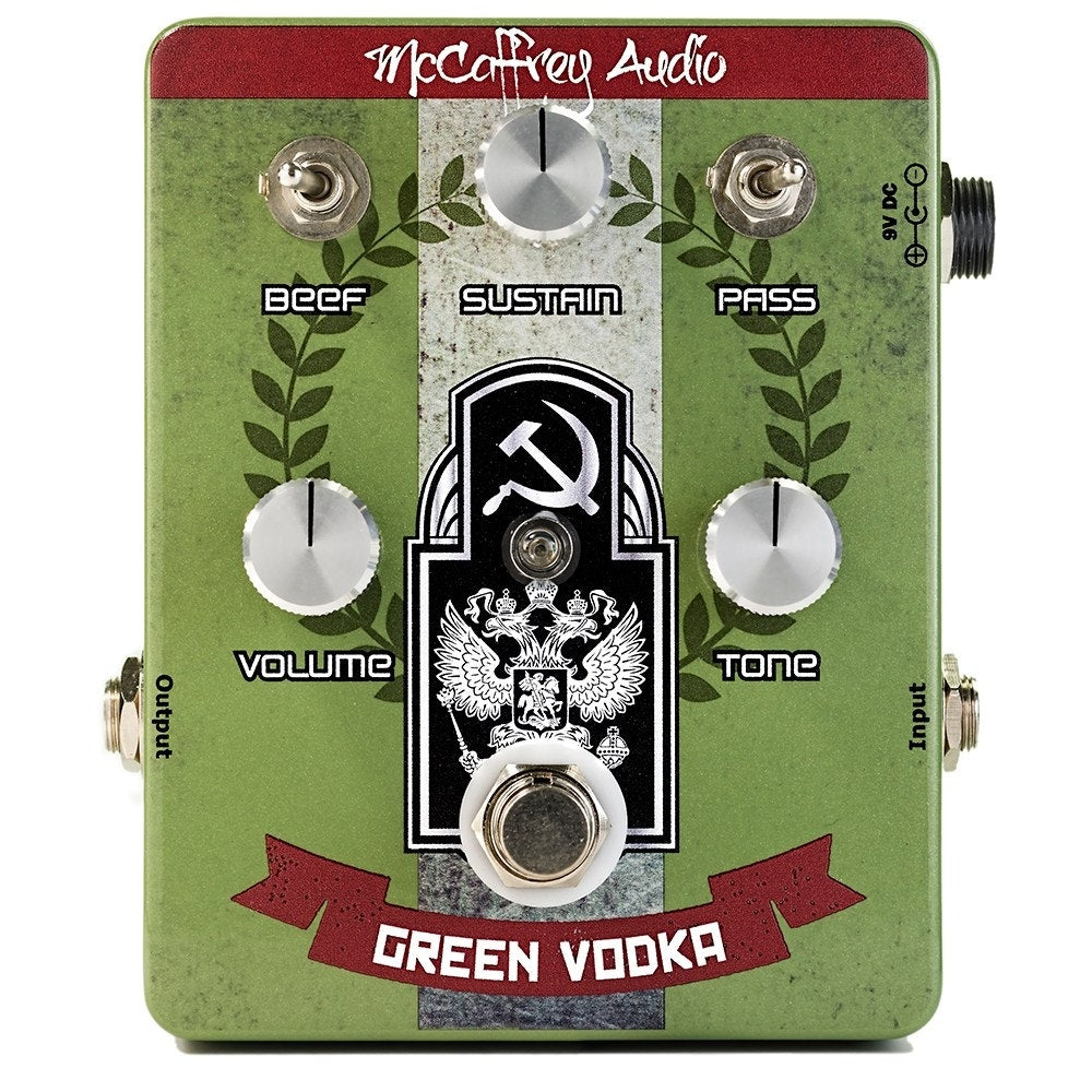 McCaffrey Audio Green Vodka Muff Fuzz Guitar Effects Pedal