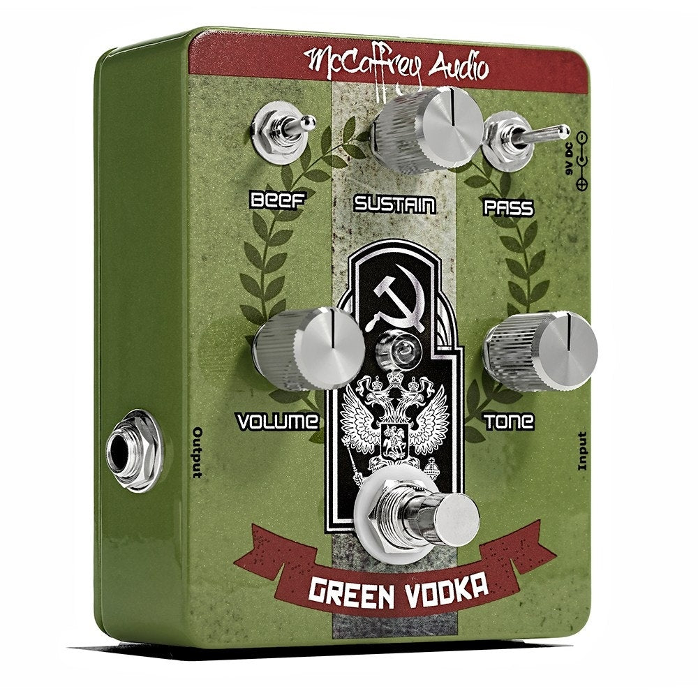 McCaffrey Audio Green Vodka Muff Fuzz Guitar Effects Pedal