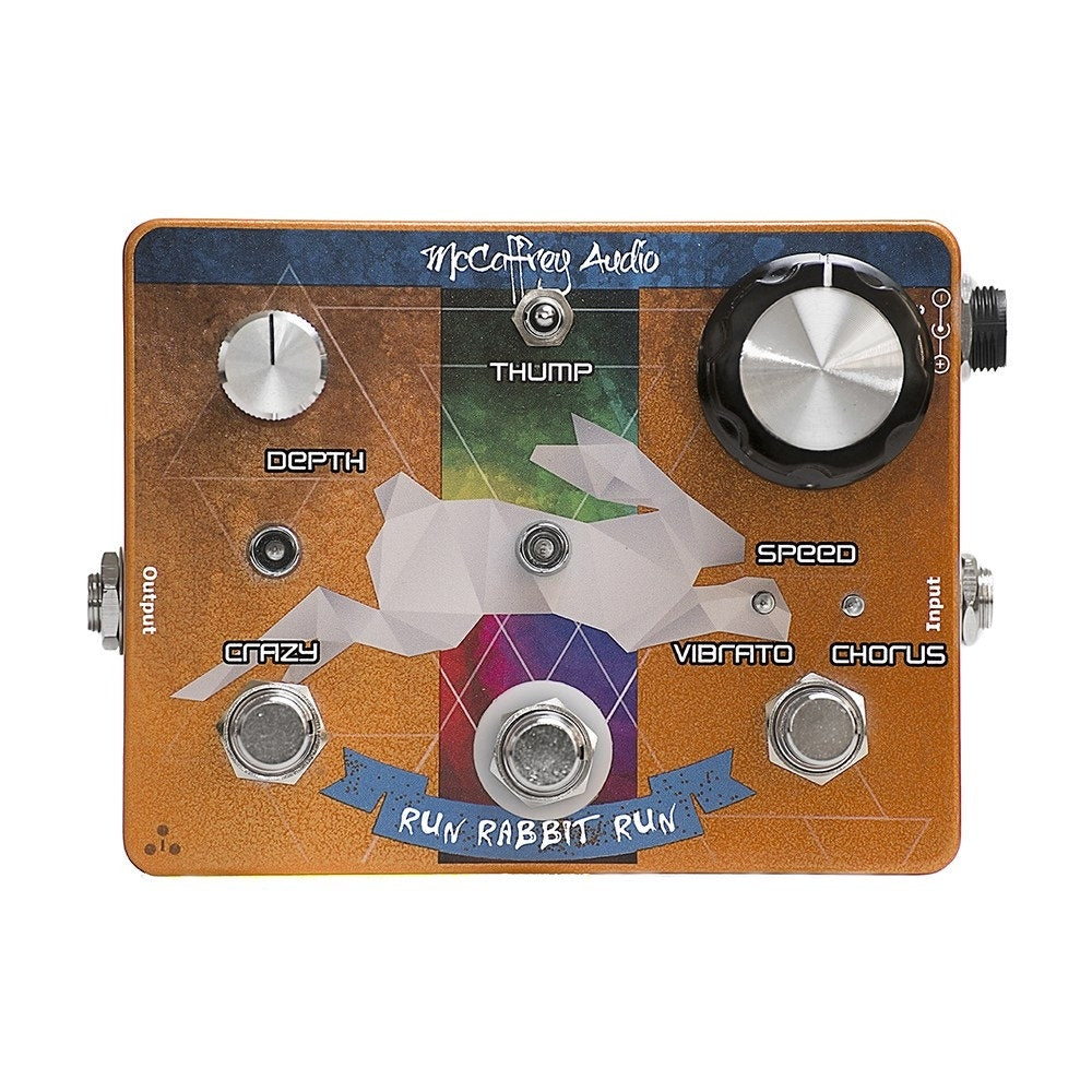 McCaffrey Audio Run Rabbit Run Vibe Vibrato / Chorus Guitar Effects Pedal
